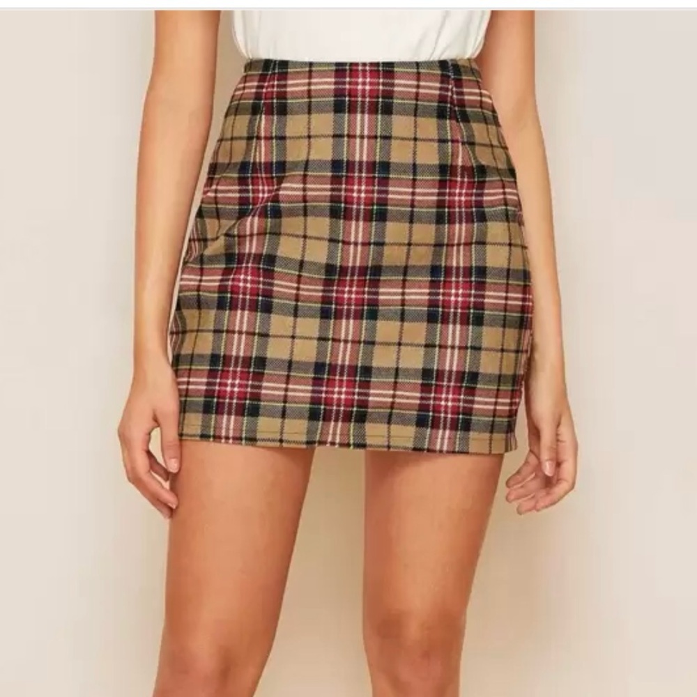 Plaid Mini Skirt
